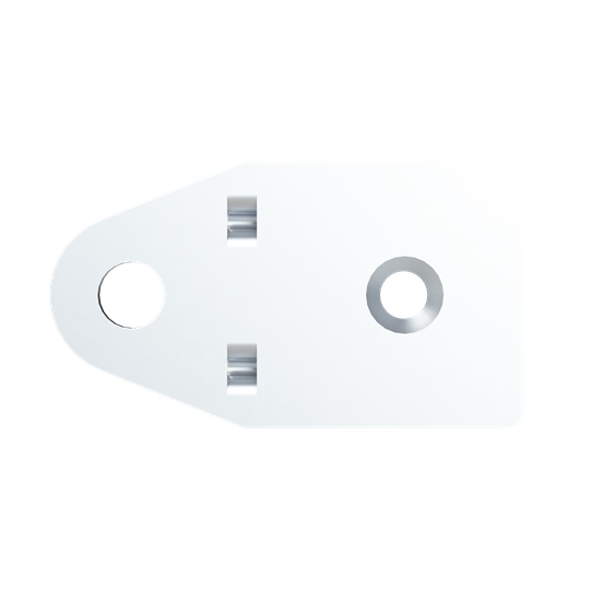 Staffa fissaggio a parete in materiale resistente per installazioni elettriche professionali kit 4 pezzi