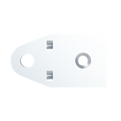Staffa fissaggio a parete in materiale resistente per installazioni elettriche professionali kit 4 pezzi