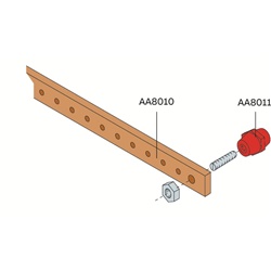 Barre rame 4 pz 20x5mm 1000mm impianti elettrici