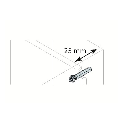 Distanziali piastra kit 12 pezzi 25 mm per quadri elettrici montaggio stabile