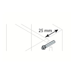 Distanziali piastra kit 12 pezzi 25 mm per quadri elettrici montaggio stabile