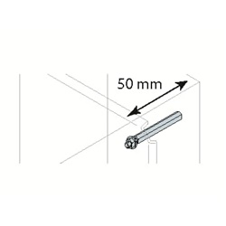 Distanziali per piastra 50 mm kit 12 pezzi montaggio elettrico professionale robusto
