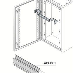 Guida DIN Rail 400mm 14 moduli kit montaggio componenti elettrici impiantistica professionale
