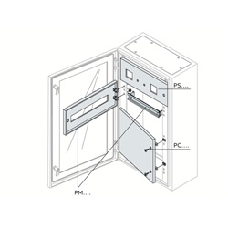 Pannello modulare cieco 185x800 mm protezione IP per quadri elettrici isolamento sicuro