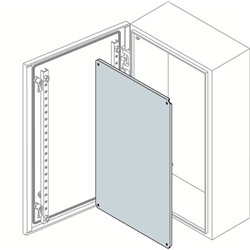 Piastra lamiera zincata 600x400 mm protezione rinforzo quadri elettrici industriali