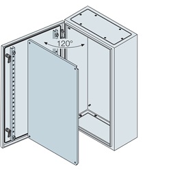 Cassa con porta cieca+piastra di fondo 400x300x200 mm (HxLxP)