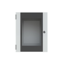 Cassa con porta trasparente 500x400x250mm per apparecchiature elettriche