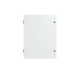 Cassetta elettrica blindata 800x600x300 mm porta cieca piastra fondo serratura industriale civile