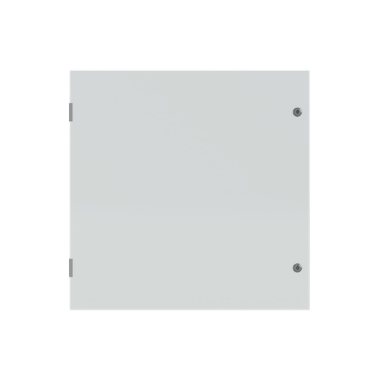 Cassetta elettrica blindata 800x800x300 mm con porta cieca e piastra di fondo per installazioni industriali e civili