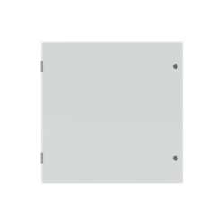 Cassetta elettrica blindata 800x800x300 mm con porta cieca e piastra di fondo per installazioni industriali e civili