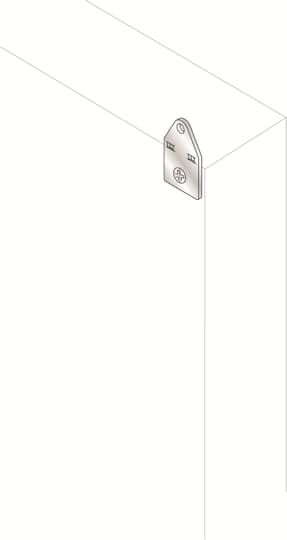 Staffa fissaggio parete inox acciaio resistente per installazioni elettriche