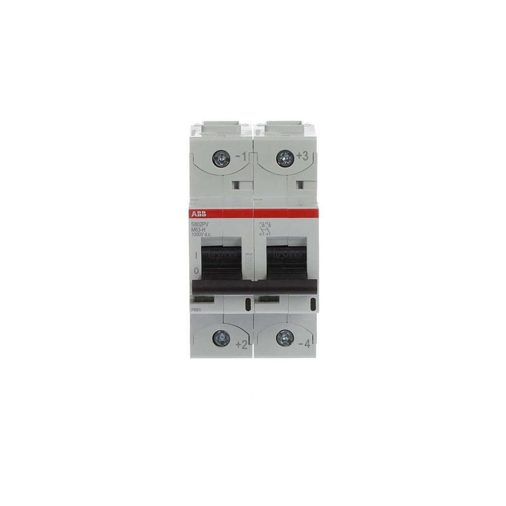 Interruttore sezionatore fotovoltaico 2 poli 63A 1000V DC compatto 54mm IEC/EN 60947-3