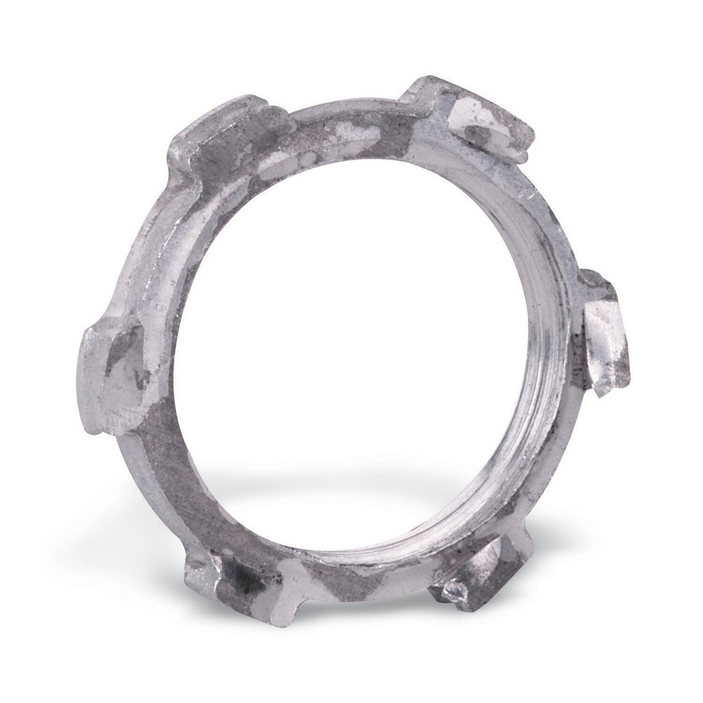 Ghiera filettata 1-1/2 NPT acciaio zincato per impianti elettrici resistente e sicura