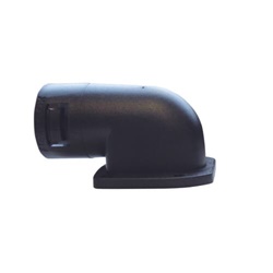 Raccoglitore flangiato 90° 34mm PA66 nero per applicazioni elettriche