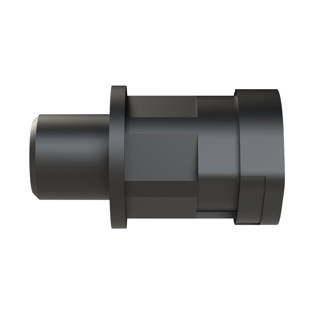 Fitting Smart Line dritto PA6 M12x1,5 per tubi corrugati NW10 IP66 nero