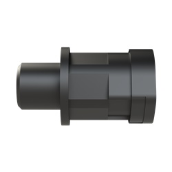 Fitting Smart Line dritto PA6 M12x1,5 per tubi corrugati NW10 IP66 nero