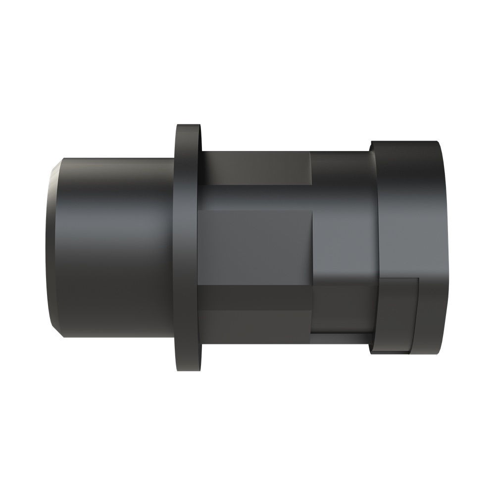 Fitting Smart Line diritto PA6 filettatura M16x1,5 per tubi corrugati NW10 IP66 nero