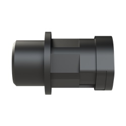 Fitting Smart Line diritto PA6 filettatura M16x1,5 per tubi corrugati NW10 IP66 nero