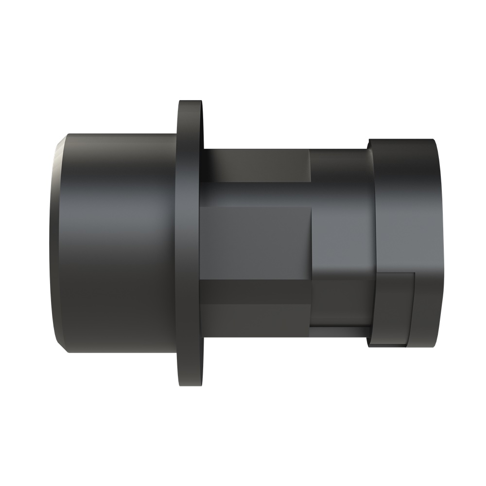 Fitting Smart Line diritto PA6 filettatura M20 protezione IP66 per tubi corrugati NW10 nero
