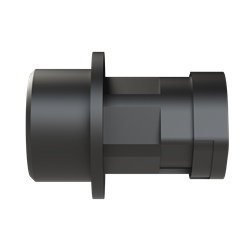 Fitting Smart Line diritto PA6 filettatura M20 protezione IP66 per tubi corrugati NW10 nero