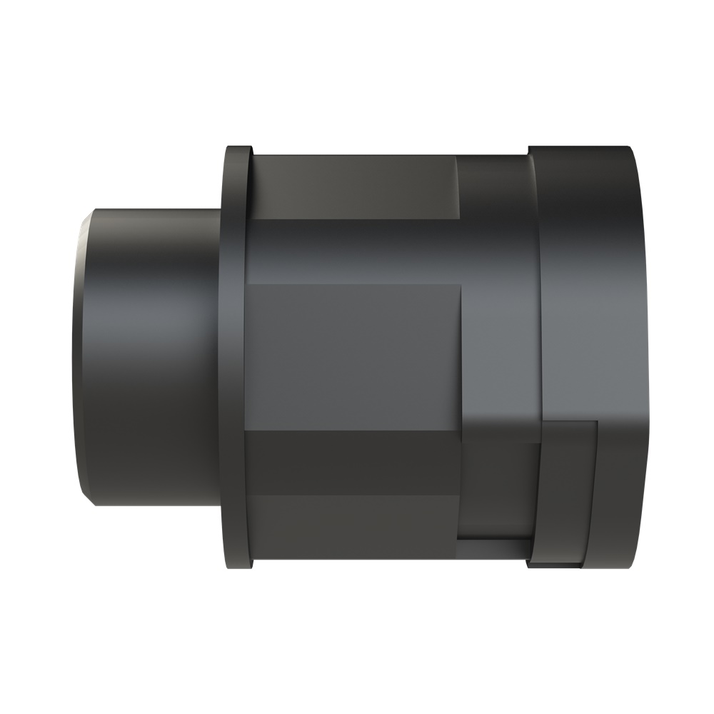 Fitting Smart Line dritto PA6 M25 NW23 IP66 nero per canalizzazioni elettriche