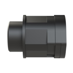 Fitting Smart Line dritto PA6 M25 NW23 IP66 nero per canalizzazioni elettriche