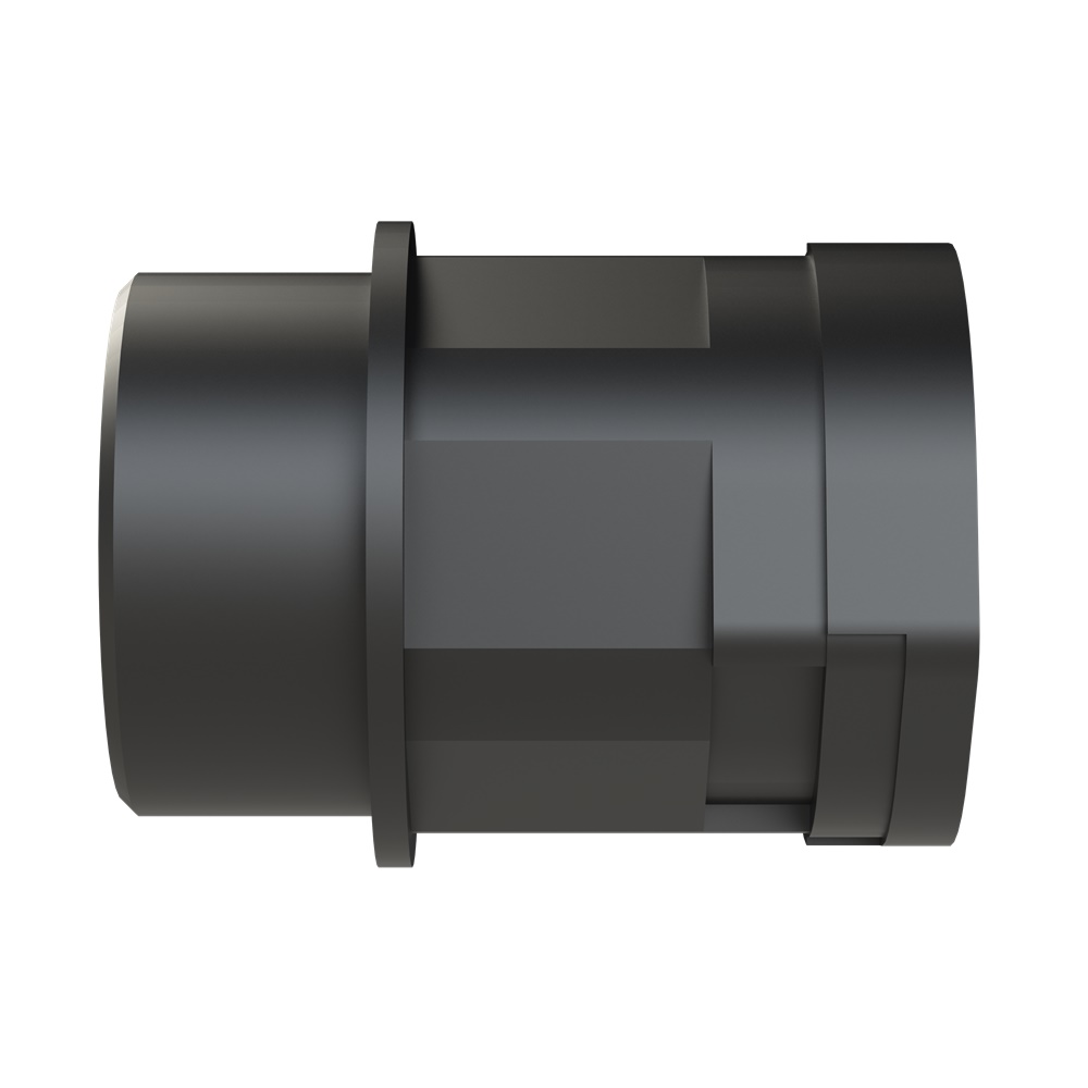 Fitting Smart Line diritto PA6 M32x1.5 per tubi corrugati NW23 IP66 nero
