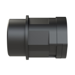 Fitting Smart Line diritto PA6 M32x1.5 per tubi corrugati NW23 IP66 nero