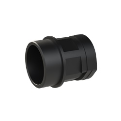 Fitting Smart Line PA6 dritto filettatura M50 protezione IP66 per tubi corrugati NW36 nero