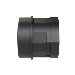 Fitting Smart Line diritto PA6 M63x1.5 NW48 IP66 nero per impianti elettrici