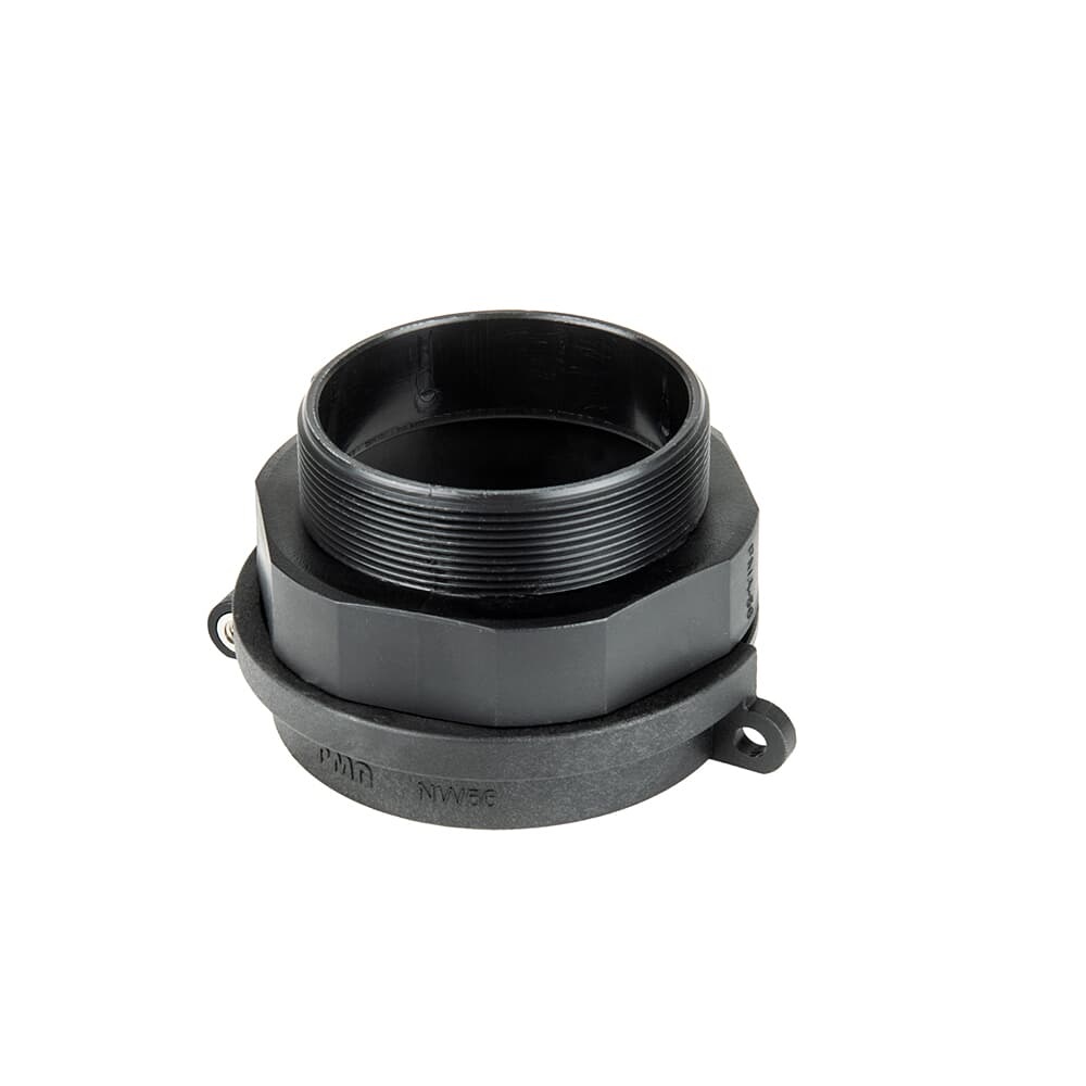 Raccordo Jumbo DN56 M63 PA6 nero IP65 per impianti elettrici industriali