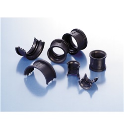 Inserto guida condotto PA6 nero per staffe BSH-R48 tubazioni NW48/NW36 applicazioni elettriche