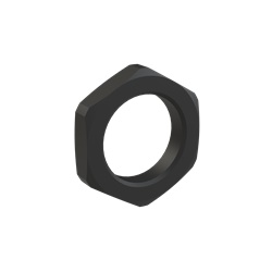 Ghiera nylon PA6 nera filettatura M20x1.5 per applicazioni elettriche robuste