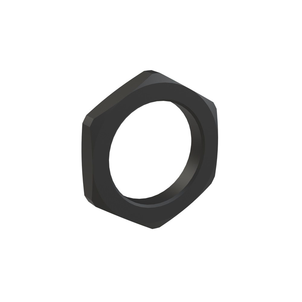 Ghiera nylon PA6 nera filettatura M32x1.5 per applicazioni elettriche resistente e durevole