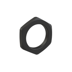 Ghiera nylon PA6 nera filettatura M32x1.5 per applicazioni elettriche resistente e durevole