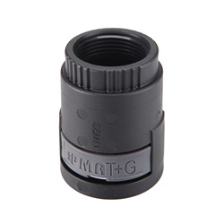 Raccordo femmina PA6 M16x1,5 per tubi corrugati NW12 IP68 nero resistente ambienti elettrici
