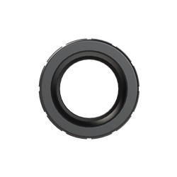 Raccordo militare DN23 filettatura UNEF 1-7/16-18 PA6 nero IP68 per impianti elettrici industriali