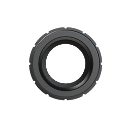 Raccordo militare PA6 filettatura UNS 1 3/4 per tubi corrugati NW29 IP68 nero