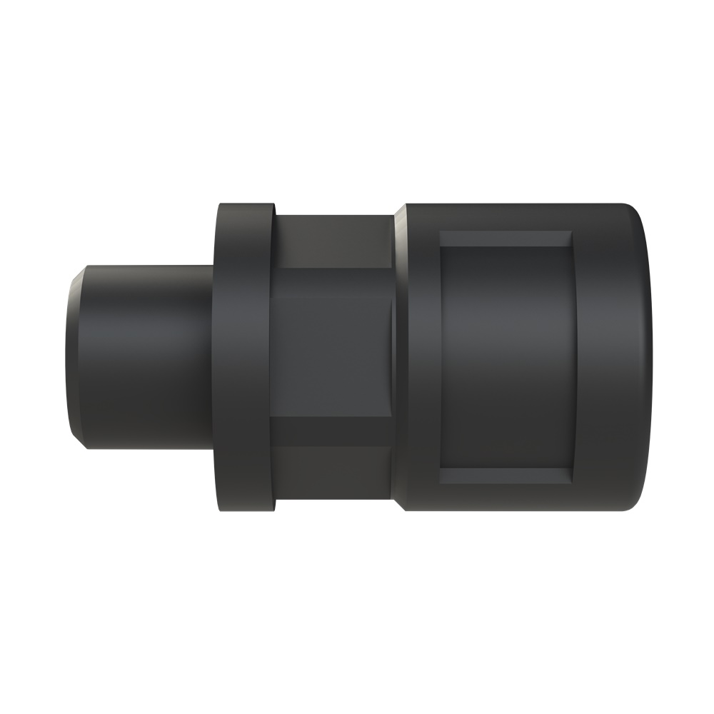 Raccordo DN10 M12 PA6 nero IP68 per tubi corrugati applicazioni elettriche