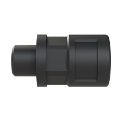 Raccordo DN10 M12 PA6 nero IP68 per tubi corrugati applicazioni elettriche