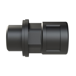 Raccordo PA6 DN10 filettatura M16 IP68 per impianti elettrici industriali nero