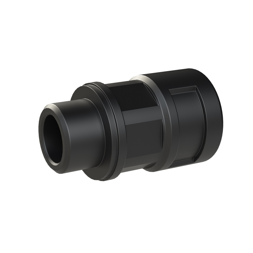 Raccordo DN12 M16 PA6 nero IP68 per protezione cavi elettrici ambienti difficili