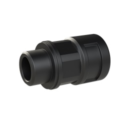 Raccordo DN12 M16 PA6 nero IP68 per protezione cavi elettrici ambienti difficili