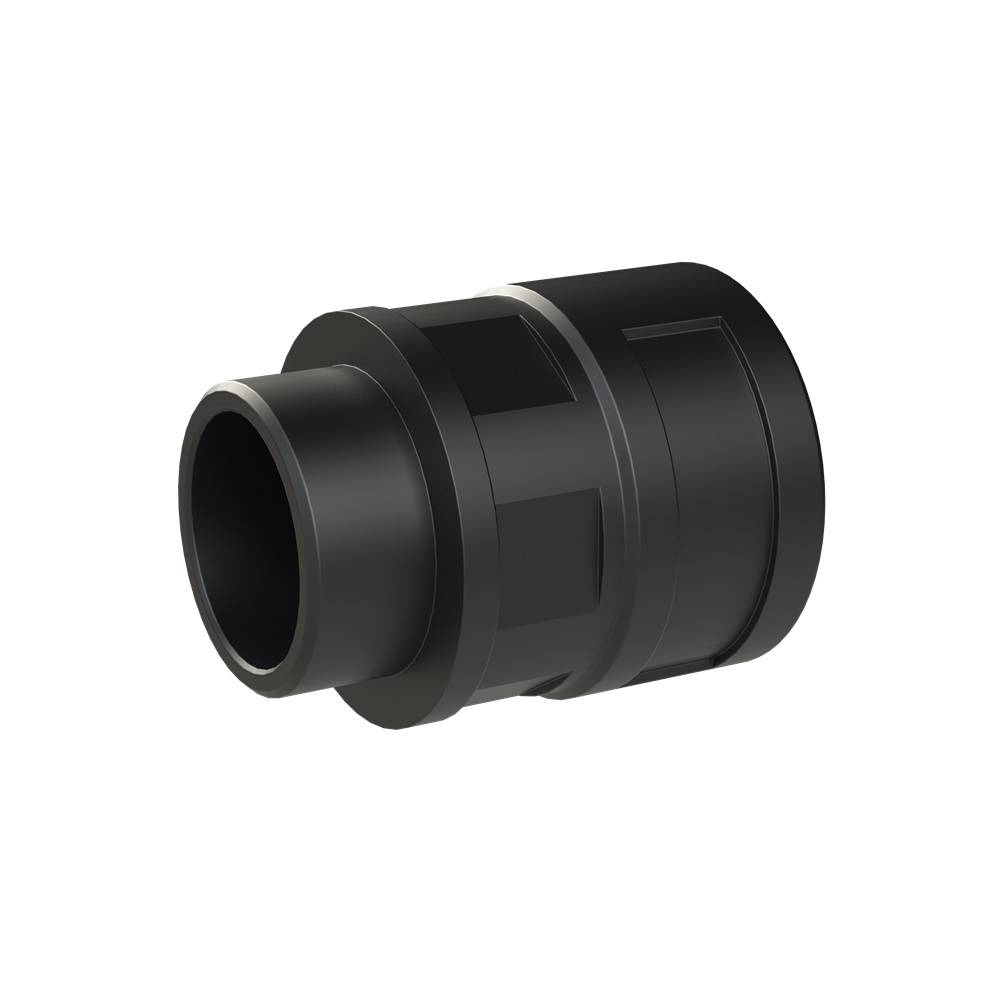 Raccordo diritto PA6 M32 NW29 nero IP68 per canalizzazioni elettriche robuste