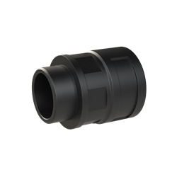 Raccordo diritto PA6 M32 NW29 nero IP68 per canalizzazioni elettriche robuste