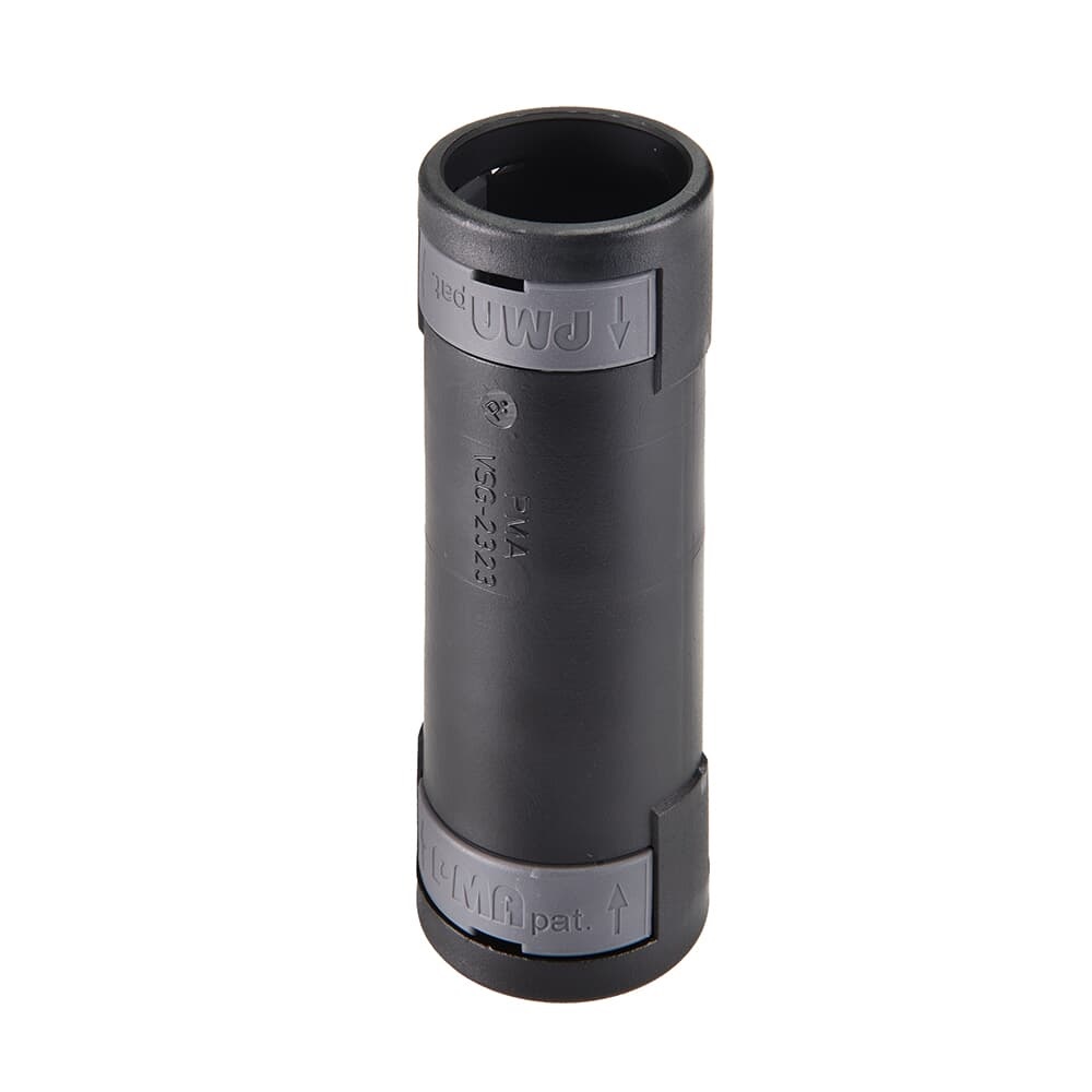 Raccordo guaina-guaina DN23 poliammide 6 nero IP66 per protezione elettrica