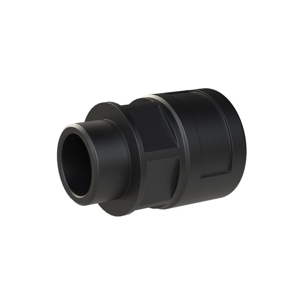 Raccordo PA6 M25 IP66 per tubi corrugati DN23 resistente polvere acqua