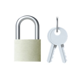 Lucchetto SA 2 con 2 chiavi set sicurezza applicazioni generiche