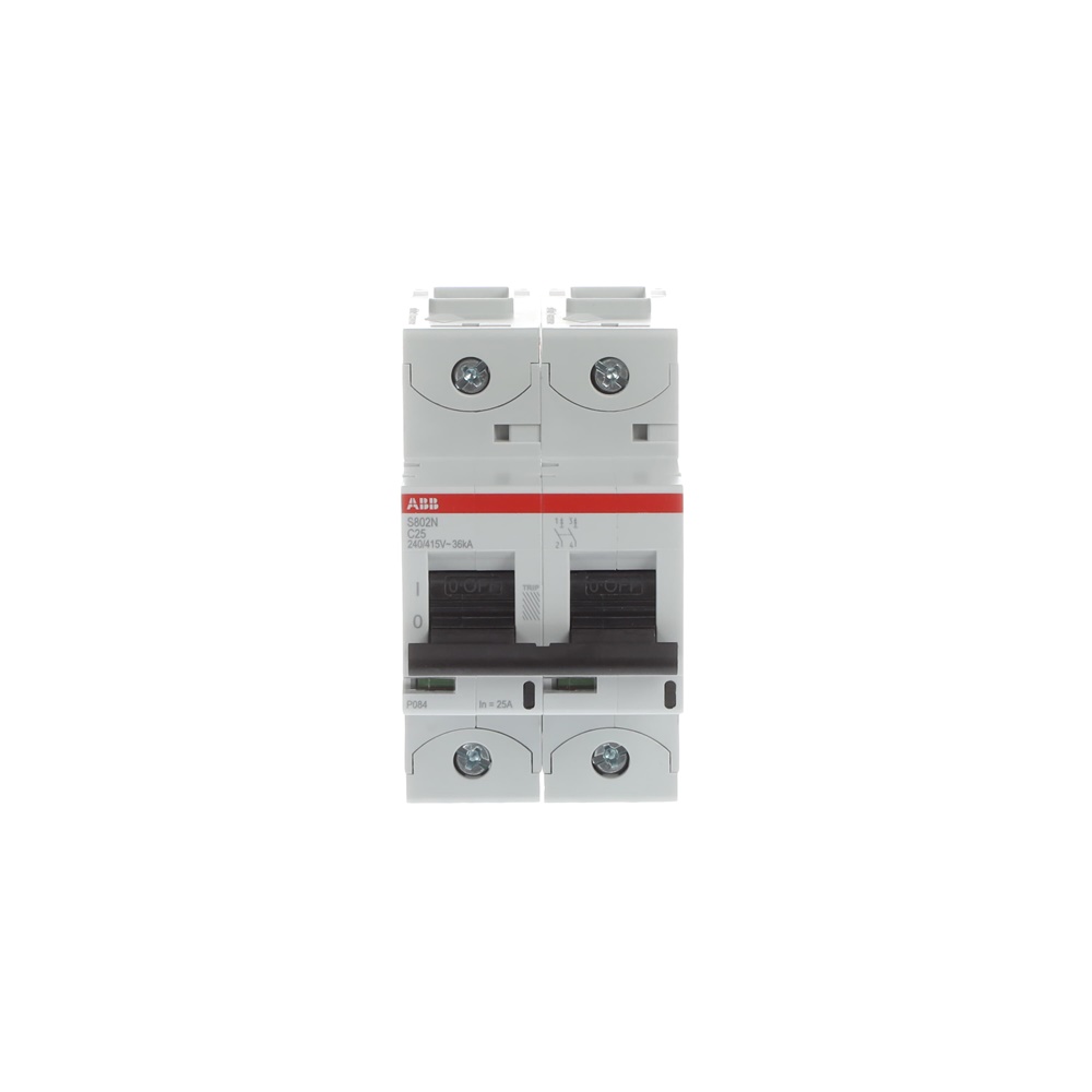 Interruttore automatico 2 poli C25 25A limitatore corrente 36kA uso residenziale commerciale industriale