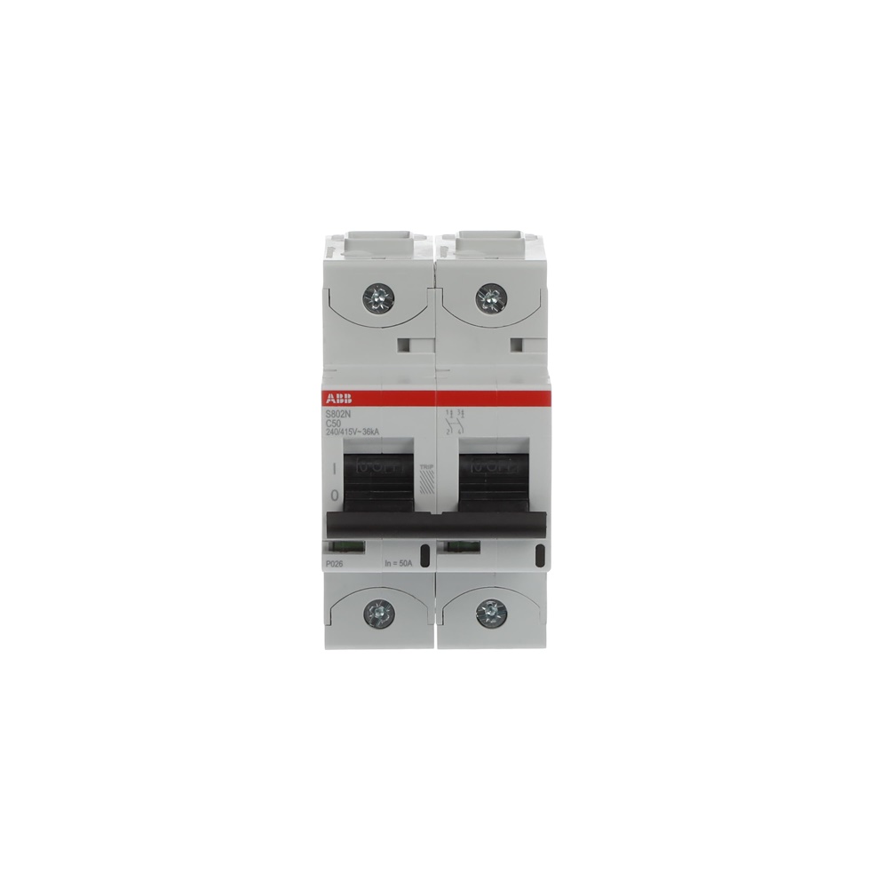 Interruttore automatico 2 poli S802N-C50 50A C-characteristic alta prestazione uso residenziale industriale